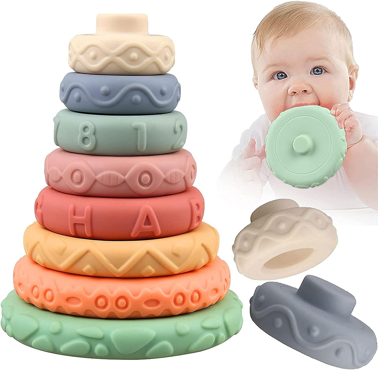 Donuts for Kids 3-5 Years Old Boy Gifts Stacking Fine Motor Skill