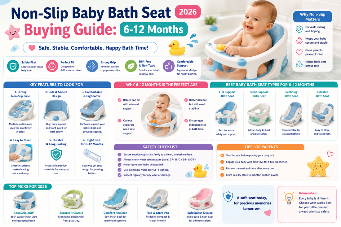 Non-Slip Baby Bath Seat Buying Guide: 6-12 Months (2026)
