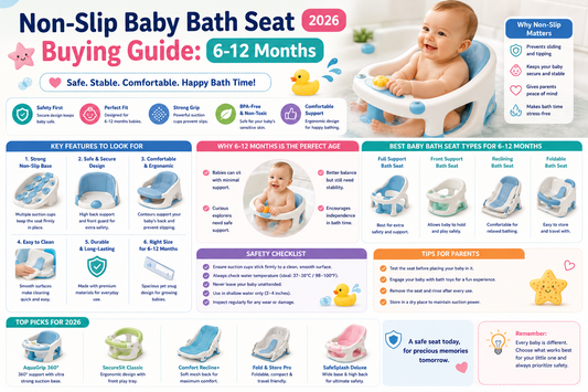 Non-Slip Baby Bath Seat Buying Guide: 6-12 Months (2026)