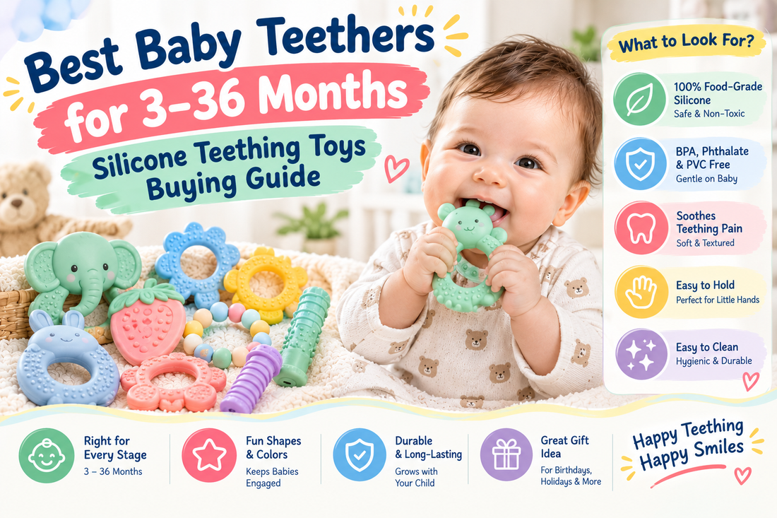 Best Baby Teethers for 3 to 36 Months: Silicone Teething Toys Buying Guide