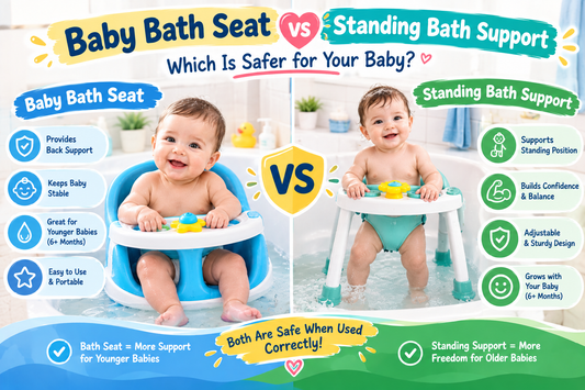 Baby Bath Seat vs Standing Bath Support: Which Is Safer for Your Baby?