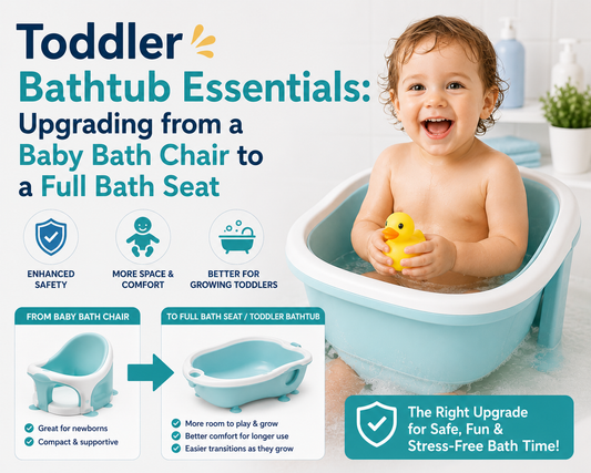 Toddler Bathtub Essentials: Upgrading from a Baby Bath Chair to a Full Bath Seat