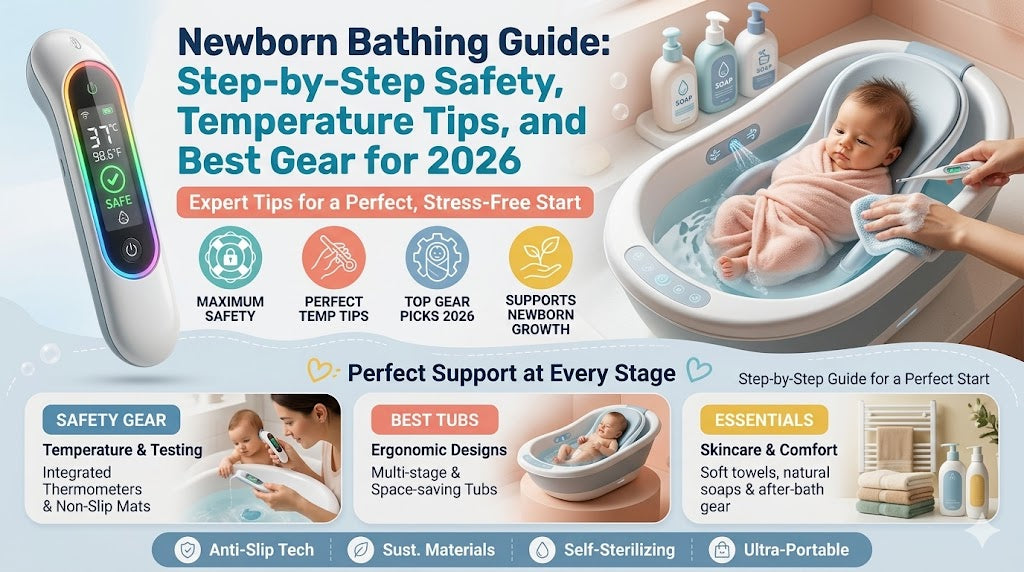 Newborn Bathing Guide: Step-by-Step Safety, Temperature Tips, and Best Gear for 2026