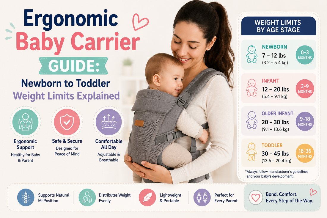 Ergonomic Baby Carrier Guide: Newborn to Toddler Weight Limits Explained