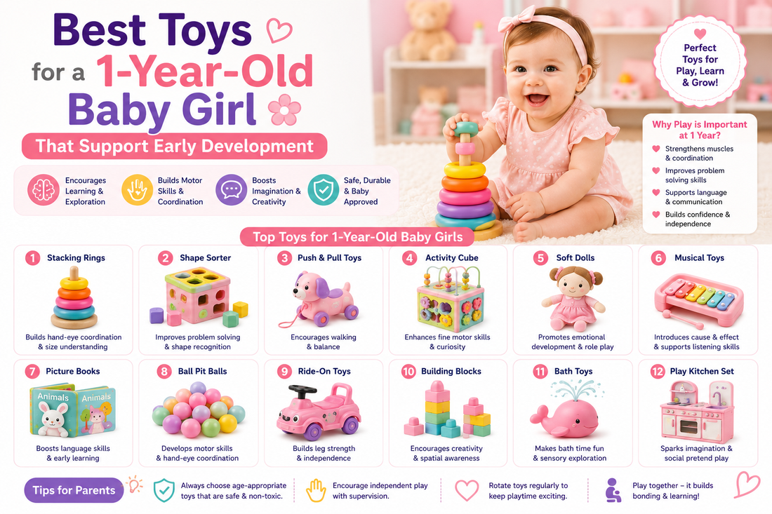 Best Toys for a 1-Year-Old Baby Girl That Support Early Development