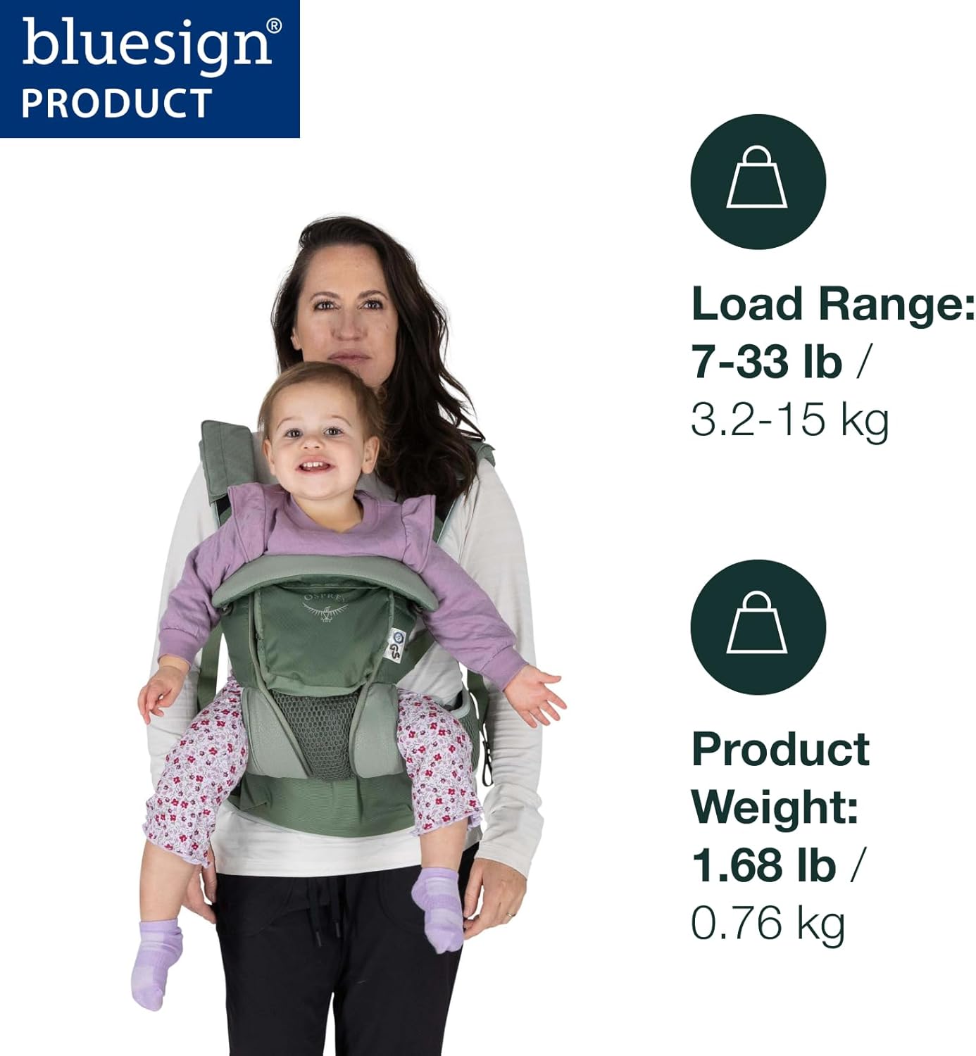 Osprey Poco Soft Convertible Baby Carrier for Newborns - Ergonomic Toddler Sling