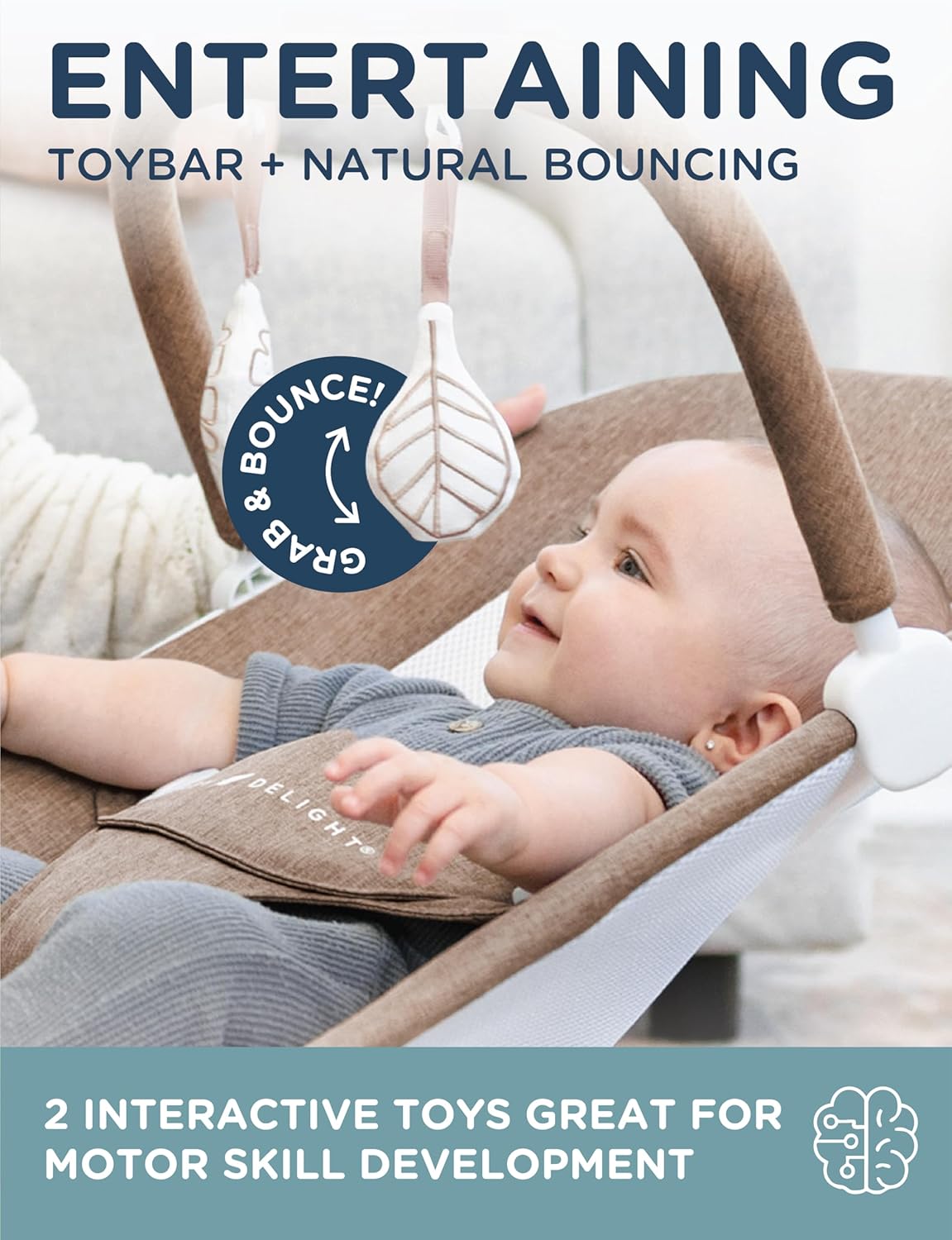 Baby Highland Baby Bouncer | Infant | 0 – 6 Months | 3-Position Recline