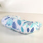 Whispering Leaves 1 Piece Nursing Pillowcase, C-Shaped Breastfeeding Support Cushion Cover, Blue and White Tropical Leaf Pattern, Polyester Fill, Standard Size