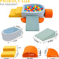 6Pcs Foam Climbing Blocks for Toddler, Indoor Soft Climbing Toys with Ball Pit for Kids, Climbing Crawling Toys Activity Play Set for Playroom Living Room, Gifts for Baby(Balls not Included)