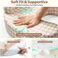 Nursing Pillow -Memory Foam Bottle & Breastfeeding Pillow with Safety Fence -Ergonomic Support, with Wider Breast Feeding Cushion, Adjustable, Removable Cover, Baby Safety