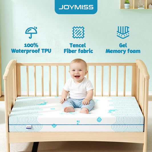 Breathable Crib & Toddler Mattress: Soft Cribs mattresses for Waterproof - 52" x 27.6" x 5" - Tencel Toddler Bed Mattress Fits Baby and Kids