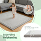 Baby Play Mat for Floor, 1.3 Inch Thick Memory Foam Tummy Time Mat with Non Slip Backing, Soft Coral Velvet 50×50 Inch Playpen Mat Crawling Tatami for Infants Toddlers Kids