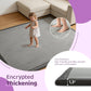 Baby Play Mat for Floor, 1.3 Inch Thick Memory Foam Tummy Time Mat with Non Slip Backing, Soft Coral Velvet 50×50 Inch Playpen Mat Crawling Tatami for Infants Toddlers Kids