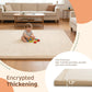Baby Play Mat for Floor, 1.3 Inch Thick Memory Foam Tummy Time Mat with Non Slip Backing, Soft Coral Velvet 50×50 Inch Playpen Mat Crawling Tatami for Infants Toddlers Kids