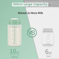 2pc 10oz Breastmilk Storage Bottle Compatible with SpectraS1 S2 9 Plus SG/Motif Luna/Others Wide-Mouth Flange, Breast Milk Container for Momcozy 22oz Portable Cooler, Pumping/Storage/Portable Bottle