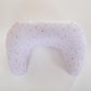 1 Piece Nursing Pillowcase, C-Shaped Breastfeeding Support Cushion Cover with Stars Print, Soft Base, Polyester, Machine Washable