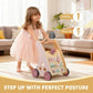 Wooden Baby Walker with Anti-Tip Design, Montessori Activity Center for Babies 6-18 Months, Sit-to-Stand Push Toy with Sensory Features – Ideal Learning Walk Gift for Toddlers