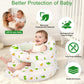 Inflatable Baby Seat for 3-36 Months, Baby Seats for Infants for Sitting Up with Back Support Built in Air Pump, Surround Sit Me Up Floor Seat for Baby Chair for Learning Sit, Feeding