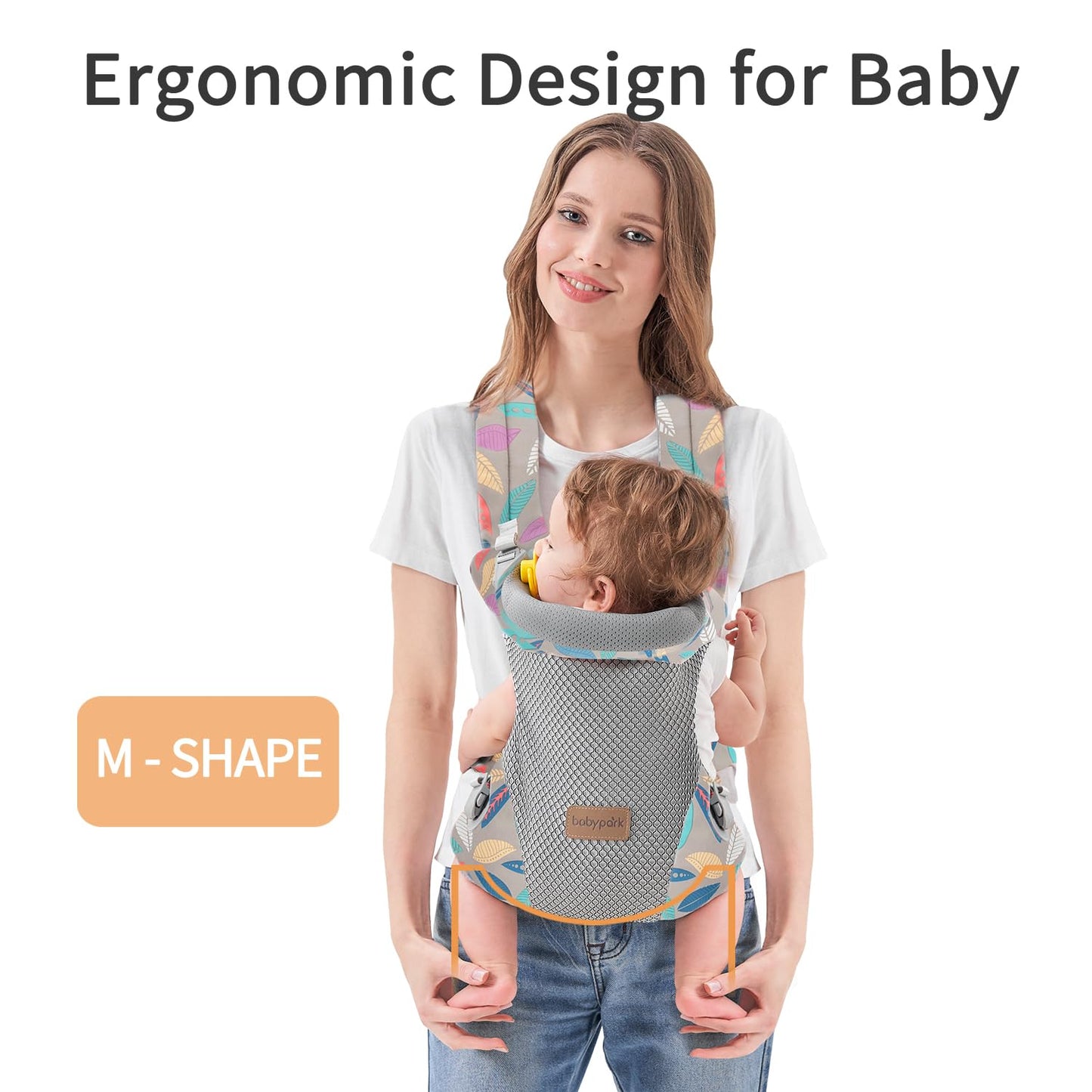 3-in-1 Baby Carrier Newborn to Toddler - Ergonomic(7.5-45lbs),Cozy Baby Carrier?Enhanced Lumbar Support?Easily AdjustableLightweight & Breathable Child Carrier