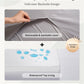 Thick Baby Play Mat 1.3'', 50x50 Playpen Mat with Removable & Washable Cover, Ultra Soft Crawling Rug for Floor, Foam Cushion & Non-Slip Backing for Kids, Toddlers