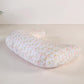 1 Piece C-Shaped Nursing Pillowcase, Breastfeeding Support Cushion Cover, Pink Floral Pattern, Polyester, Machine Washable, Infant Feeding