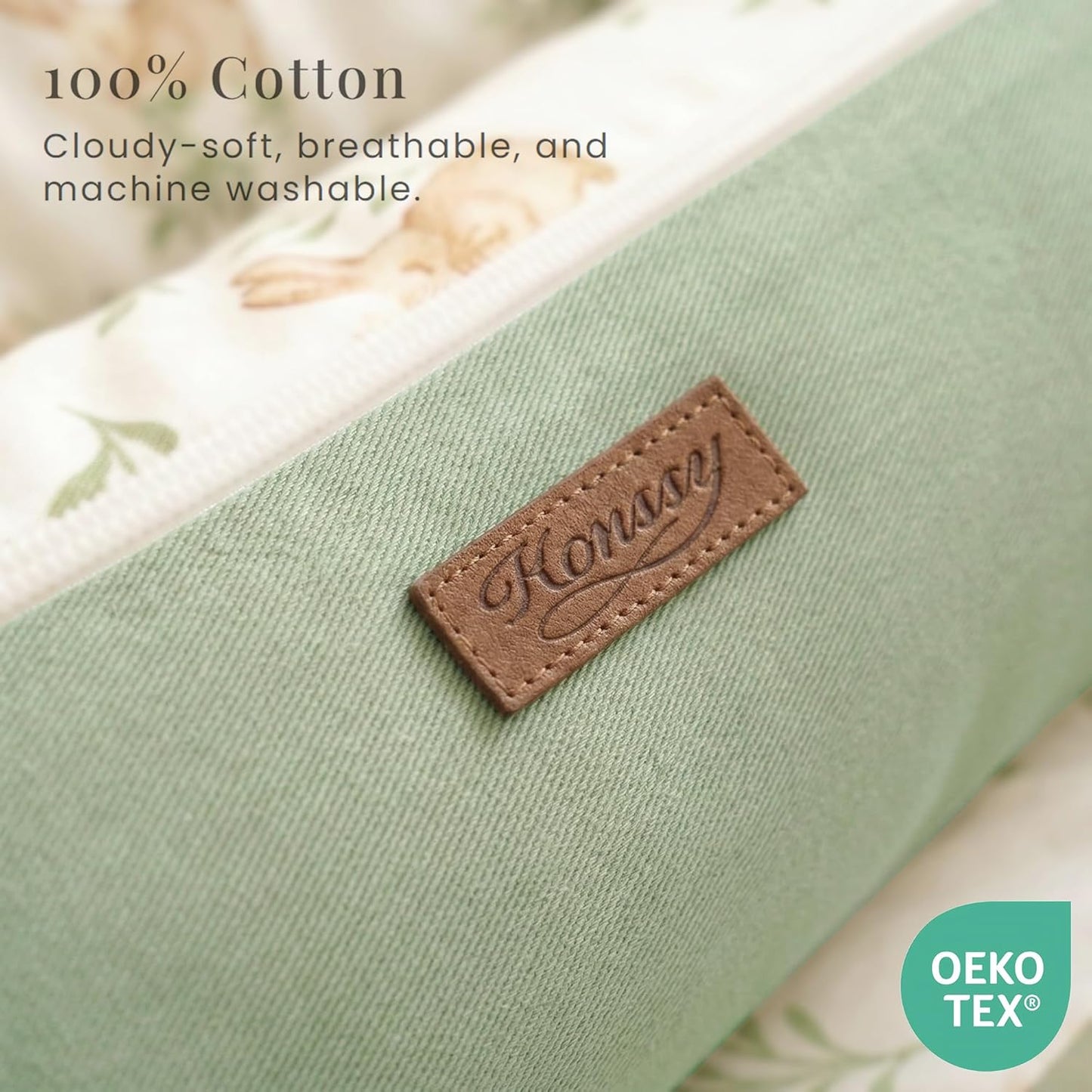 Cotton 100% Baby Lounger Cover Baby Nest Replacement Cover for Newborn Boys Girls Fits Dockatot Deluxe+ Docks Woodland (Cover Only)