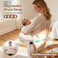 Nursing Pillow -Memory Foam Bottle & Breastfeeding Pillow with Safety Fence -Ergonomic Support, with Wider Breast Feeding Cushion, Adjustable, Removable Cover, Baby Safety