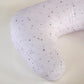 1 Piece Nursing Pillowcase, C-Shaped Breastfeeding Support Cushion Cover with Stars Print, Soft Base, Polyester, Machine Washable
