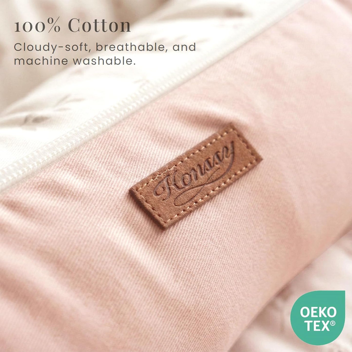 Cotton 100% Baby Lounger Cover Baby Nest Replacement Cover for Newborn Boys Girls Fits Dockatot Deluxe+ Docks Woodland (Cover Only)