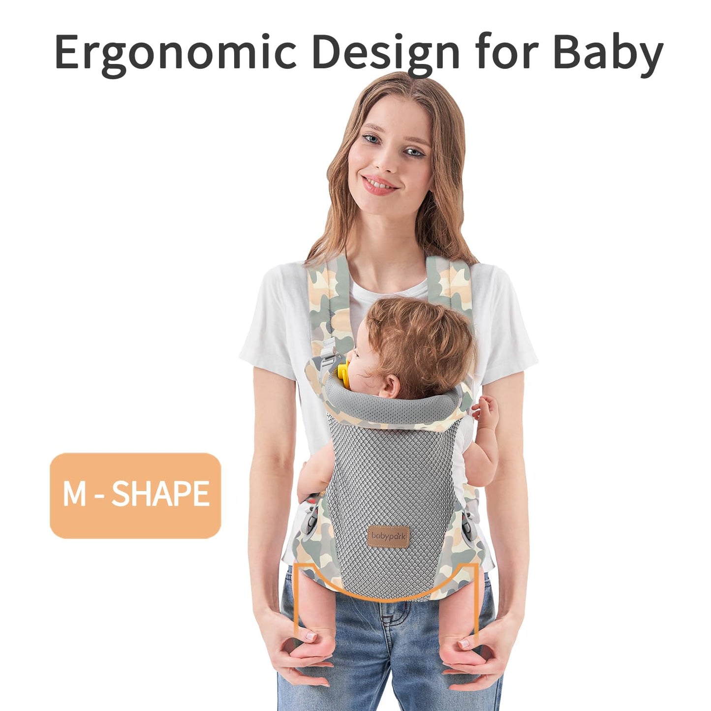 3-in-1 Baby Carrier Newborn to Toddler - Ergonomic(7.5-45lbs),Cozy Baby Carrier?Enhanced Lumbar Support?Easily AdjustableLightweight & Breathable Child Carrier