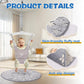 Baby Jumper with a Ceiling Hook for Infant & Toddlers with Adjustable Chain, Bouncers for Indoor/Outdoor, Baby Doorway Jumper with Soft Rug