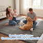 Baby Play Mat for Floor, 1.3" Thick 79x158 Plush Soft Foam Mats for Toddler Kids Crawling, Non-Slip Easy Care Nursery Rug for Playroom Living Room