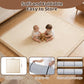 Baby Play Mat for Floor, 1.3 Inch Thick Memory Foam Tummy Time Mat with Non Slip Backing, Soft Coral Velvet 50×50 Inch Playpen Mat Crawling Tatami for Infants Toddlers Kids
