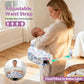 Nursing Pillow -Memory Foam Bottle & Breastfeeding Pillow with Safety Fence -Ergonomic Support, with Wider Breast Feeding Cushion, Adjustable, Removable Cover, Baby Safety
