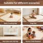 Baby Play Mat for Floor, 1.3 Inch Thick Memory Foam Tummy Time Mat with Non Slip Backing, Soft Coral Velvet 50×50 Inch Playpen Mat Crawling Tatami for Infants Toddlers Kids