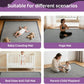 Baby Play Mat for Floor, 1.3 Inch Thick Memory Foam Tummy Time Mat with Non Slip Backing, Soft Coral Velvet 50×50 Inch Playpen Mat Crawling Tatami for Infants Toddlers Kids