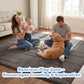 Baby Play Mat for Floor, 1.3" Thick 79x158 Plush Soft Foam Mats for Toddler Kids Crawling, Non-Slip Easy Care Nursery Rug for Playroom Living Room