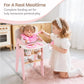 Wooden Baby Doll High Chair Feeding Set | Pretend Play Toy for Kids
