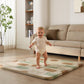 Thick Baby Play Mat 1.3'', 50x50 Playpen Mat with Removable & Washable Cover, Ultra Soft Crawling Rug for Floor, Foam Cushion & Non-Slip Backing for Kids, Toddlers