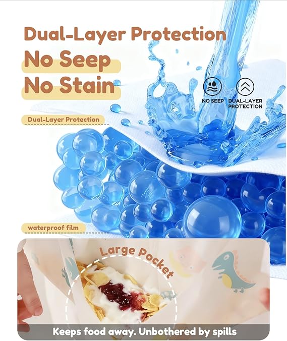 Disposable Baby Bibs for Baby Boys and Girls - Long Sleeve Bib Individually Wrapped Waterproof Baby Bibs 16 pcs