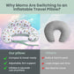 Inflatable Breastfeeding Pillow & Travel Nursing Pillow for Baby Girl and Boy - Portable Travel Nursing Pillows for Breastfeeding