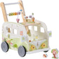 ROBUD Wooden Baby Push Walker, Forest Theme Learning Walking Toys for Baby Age 10 Months+, WRP54
