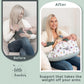 Inflatable Breastfeeding Pillow & Travel Nursing Pillow for Baby Girl and Boy - Portable Travel Nursing Pillows for Breastfeeding