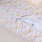 1 Piece C-Shaped Nursing Pillowcase, Breastfeeding Support Cushion Cover, Pink Floral Pattern, Polyester, Machine Washable, Infant Feeding