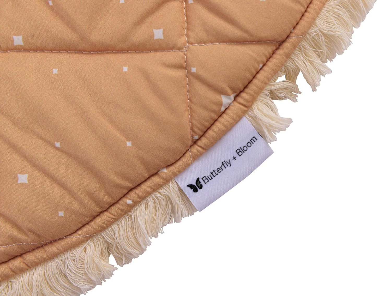 Montessori Wooden Baby Play Gym and Mat | Heirloom-Quality FSC Pine, Reversible Washable Mat, Includes Hanging Toys | Neutral Baby Activity Gym for Newborn to 6 Months