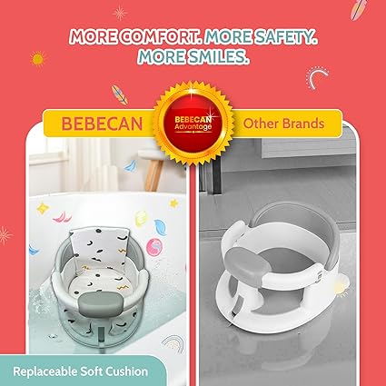 Non-Slip Baby Bath Seats 6-12 Months