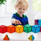 FNJO Magnetic Tiles 110-Piece STEM Building Set  Montessori-Inspired Magnetic Construction Toy for Kids