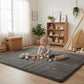 Baby Play Mat for Floor, 1.3" Thick 79x158 Plush Soft Foam Mats for Toddler Kids Crawling, Non-Slip Easy Care Nursery Rug for Playroom Living Room