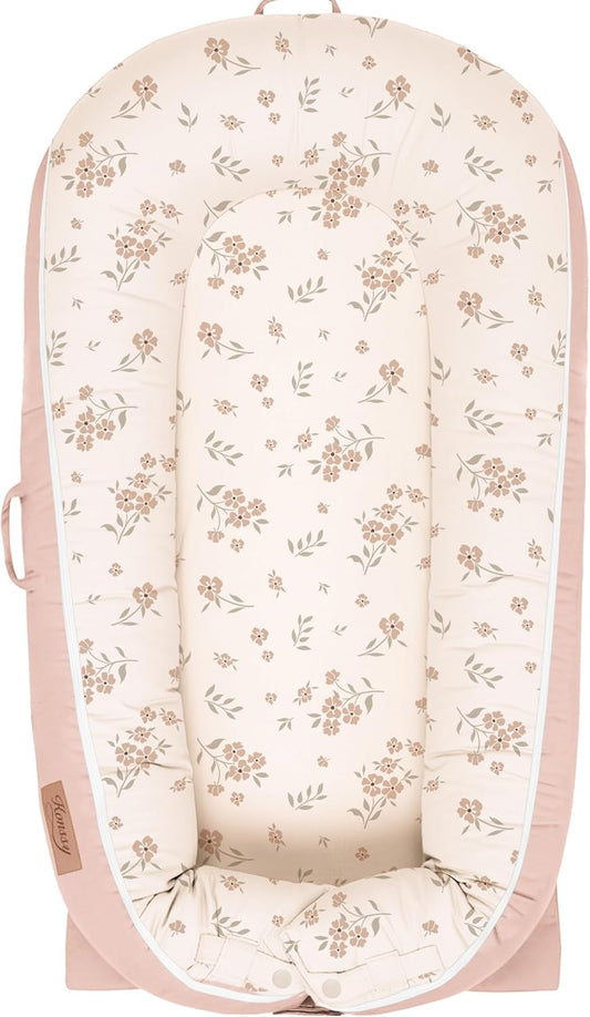 Cotton 100% Baby Lounger Cover Baby Nest Replacement Cover for Newborn Boys Girls Fits Dockatot Deluxe+ Docks Woodland (Cover Only)