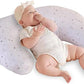 1 Piece Nursing Pillowcase, C-Shaped Breastfeeding Support Cushion Cover with Stars Print, Soft Base, Polyester, Machine Washable